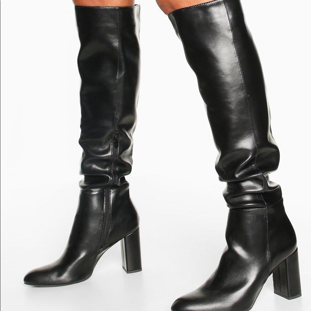 Black Knee High Boots